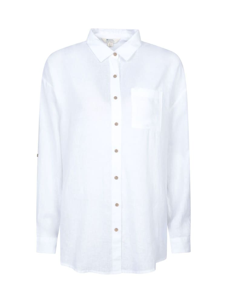Blanco - Mountain Warehouse Oversized Womens Santiago Shirt - Imagen 1 de 6
