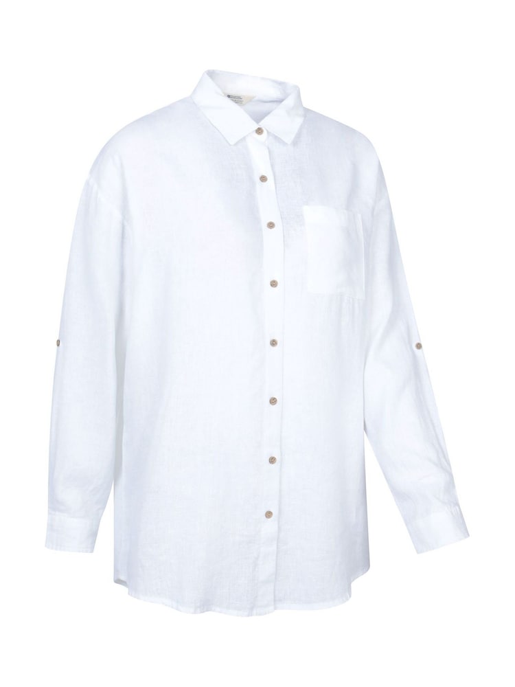 Blanco - Mountain Warehouse Oversized Womens Santiago Shirt - Imagen 2 de 6