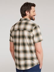 Mountain Warehouse Green Mens Trace Flannel Short Sleeve Shirt - Image 2 of 9