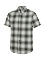 Mountain Warehouse Green Mens Trace Flannel Short Sleeve Shirt - Image 8 of 9