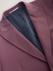 Pink Tailored Fit Motion Flex Wool Blend Suit Jacket - Image 7 of 9