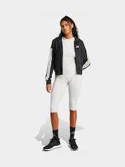 adidas Grey Seasonal Essentials Rib Capri Leggings - Image 3 of 6