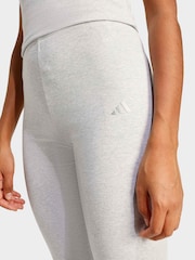 adidas Grey Seasonal Essentials Rib Capri Leggings - Image 5 of 6