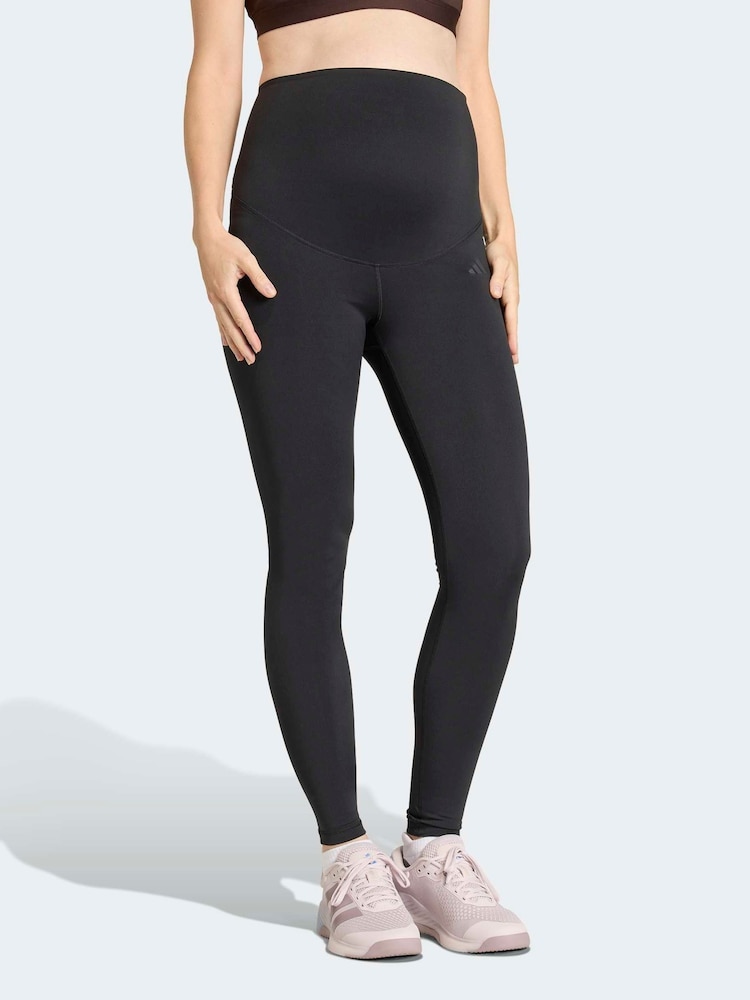 adidas Optime Essentials Workout Full Length Leggings Maternity - Imaginea 1 din 7