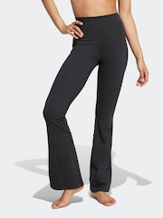 adidas Black All Me Flare Leggings - Image 1 of 6