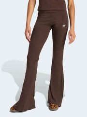 adidas Originals Brown Essentials Flare Leggings - Image 1 of 6