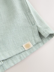 Light Green Short Sleeve Revere Collar Shirt & Shorts Set (3mths-10yrs) - Image 5 of 5