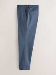 Blue Regular Tapered Fit N. Premium Smart Chino Trousers with Side Adjuster - Image 7 of 10