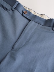 Blue Regular Tapered Fit N. Premium Smart Chino Trousers with Side Adjuster - Image 8 of 10