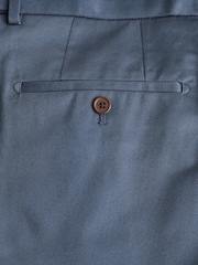 Blue Regular Tapered Fit N. Premium Smart Chino Trousers with Side Adjuster - Image 9 of 10