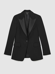 Reiss Black Della Petite Suit Jacket - Image 2 of 7