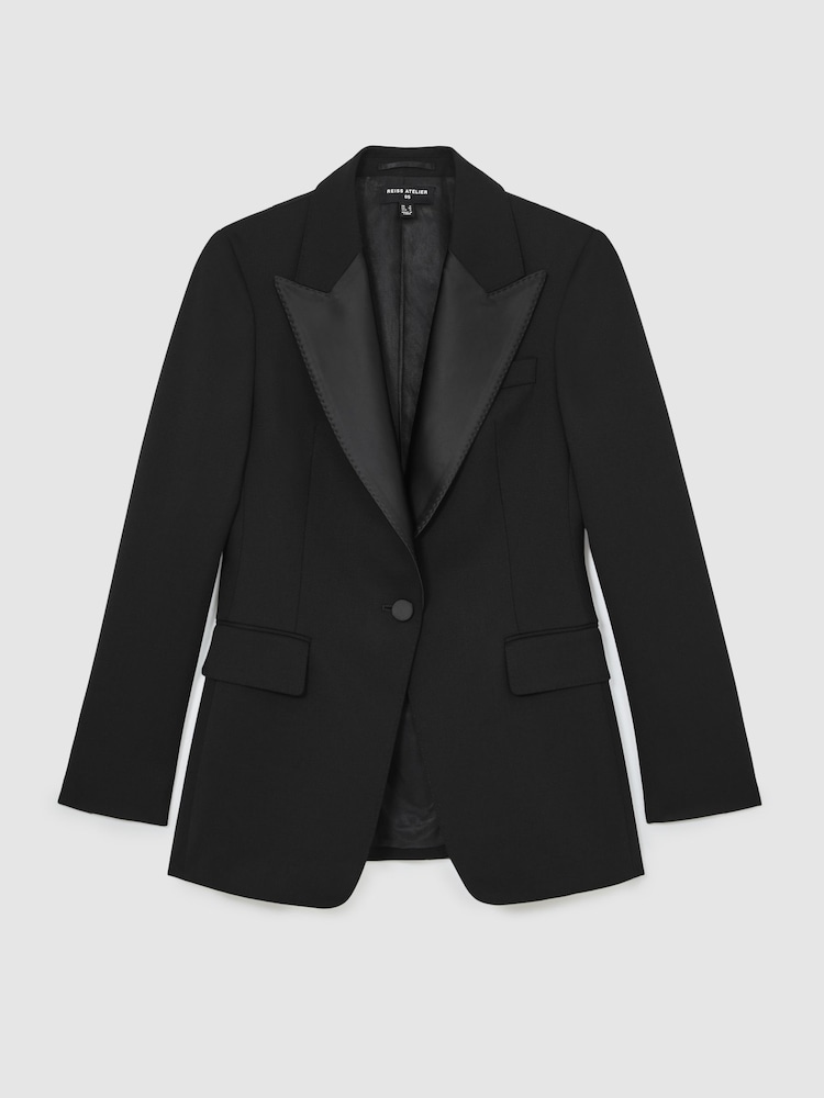 Reiss Black Della Petite Suit Jacket - Image 2 of 7