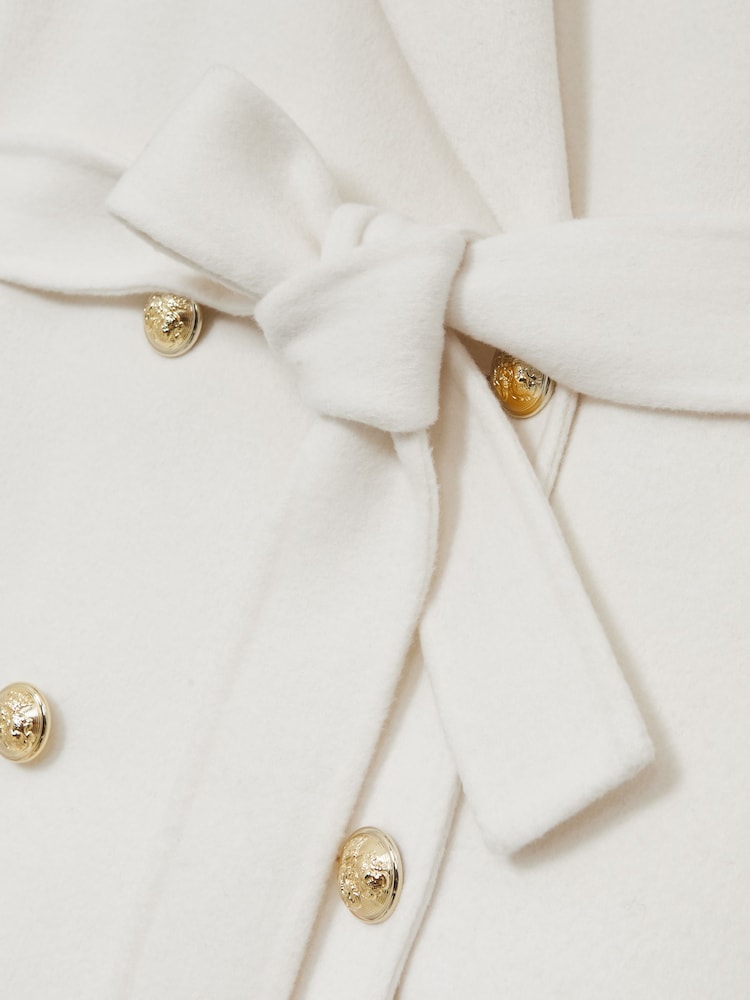Reiss Cream Dora Coat - Image 6 of 6