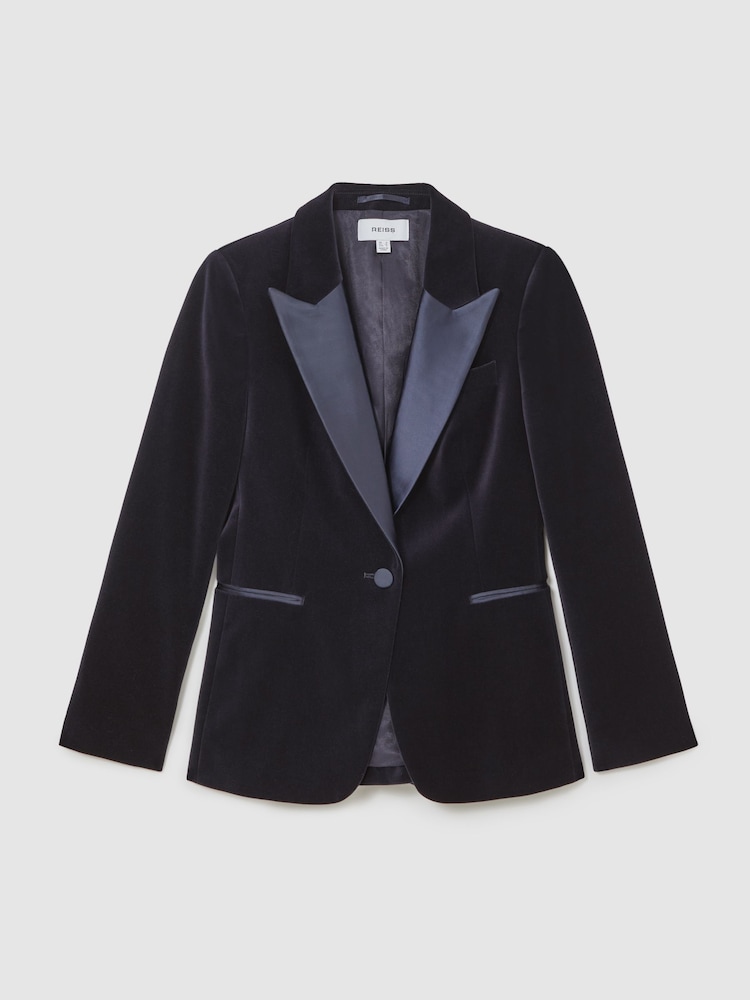 Reiss Navy Verda Suit Jacket - Image 2 of 7