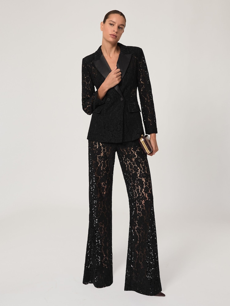 Reiss Black Della Suit Jacket - Image 1 of 8 Reiss Black Della Suit Jacket - Image 1 of 8