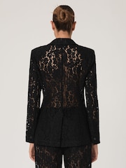 Reiss Black Della Suit Jacket - Image 6 of 8