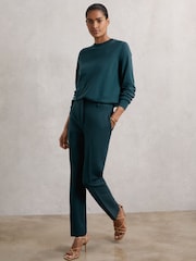 Reiss Teal Gabi Petite Slim Fit Suit Trousers - Image 1 of 7