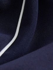 Navy Tipped Wide Leg Trousers - Image 8 of 8