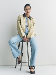 Grey Cord Forever Comfort Round Toe Buckle Detail Mary Jane Shoes - Image 5 of 10