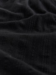 Black Shirred Jersey Shorts - Image 8 of 8