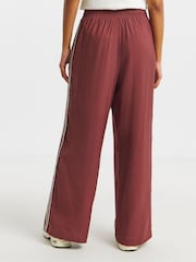Simply Be Red Side Stripe Wide Leg Trousers - Image 2 of 4