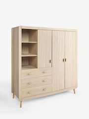 Oak Effect Kids Alix Triple, 3 drawers Wardrobe - Image 6 of 8