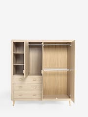 Oak Effect Kids Alix Triple, 3 drawers Wardrobe - Image 7 of 8