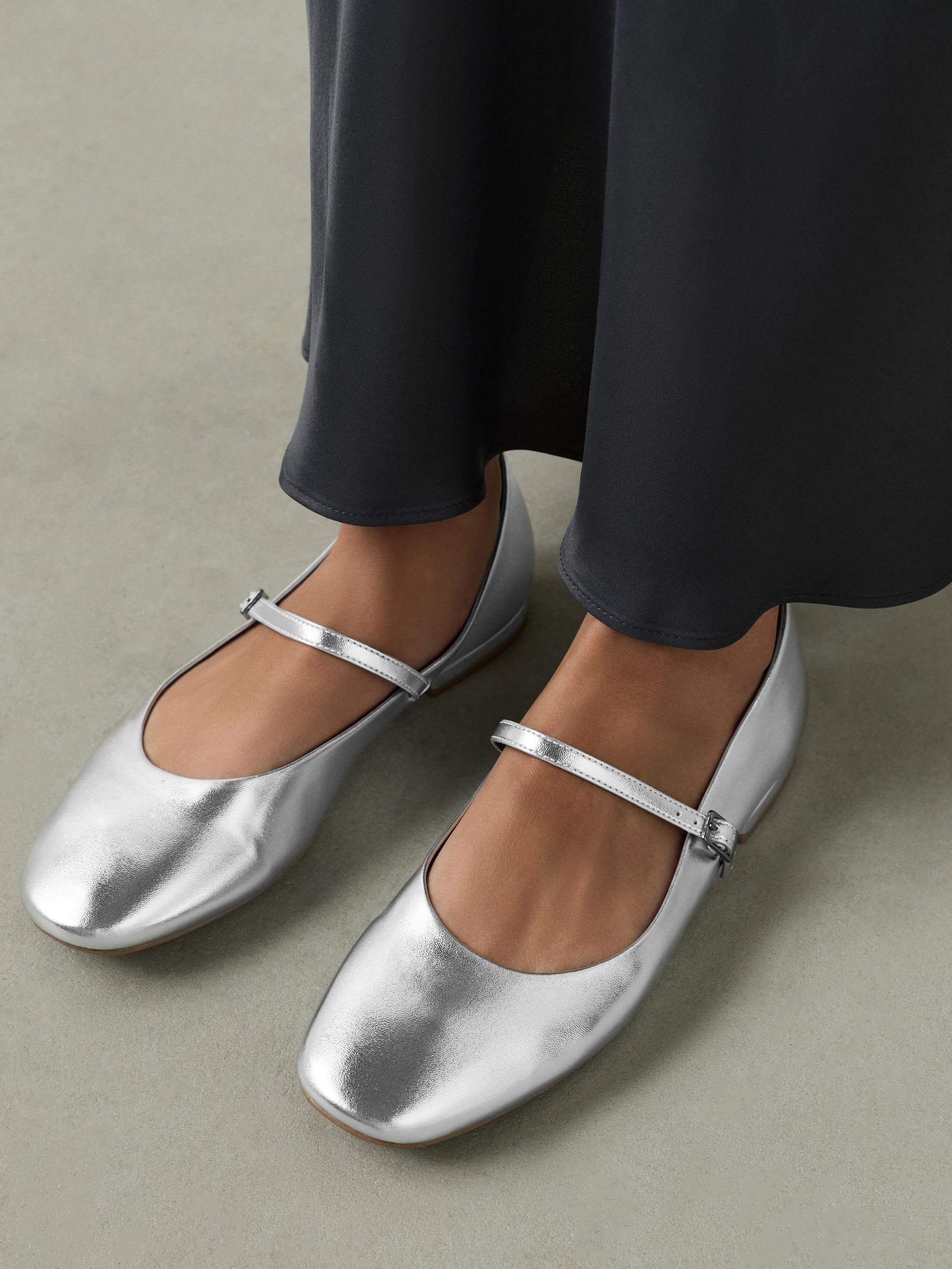 Buy Silver Forever Comfort® Square Toe Mary Jane Shoes from Next USA