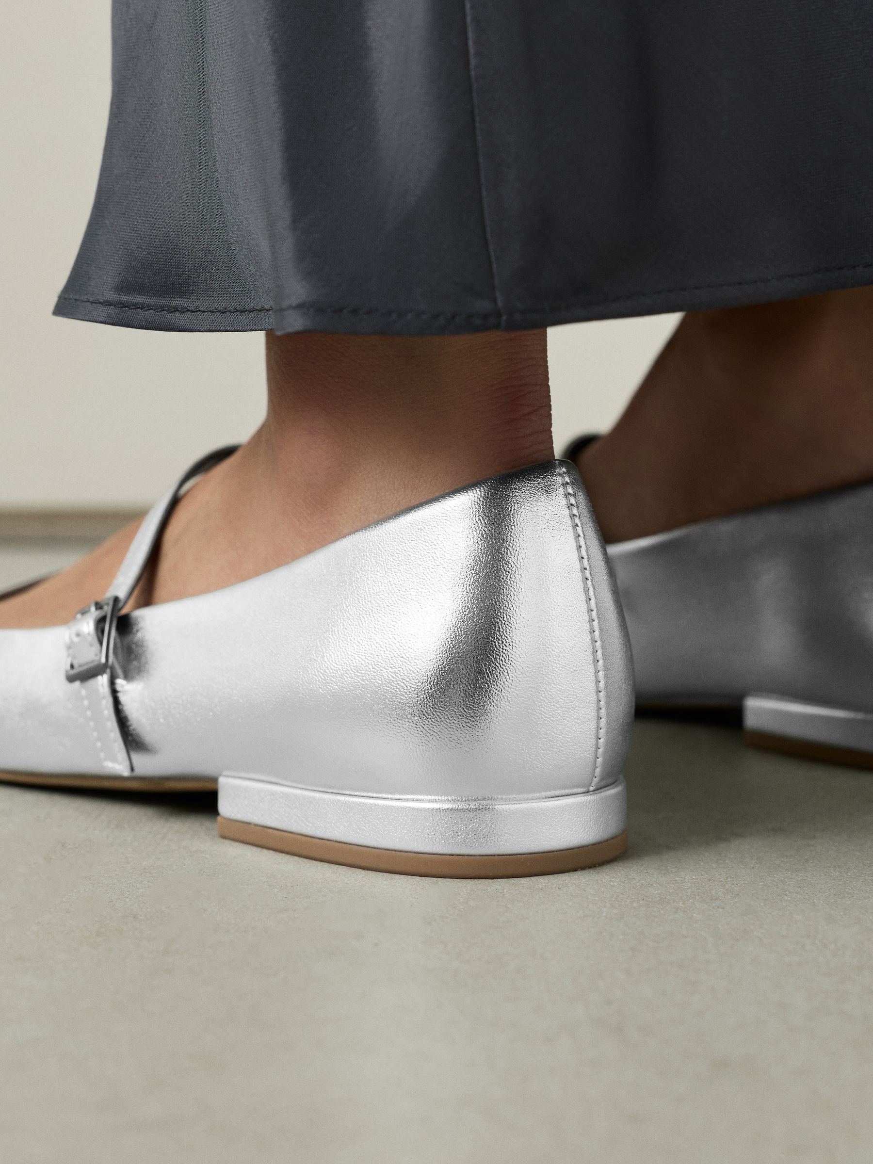 Buy Silver Forever Comfort® Square Toe Mary Jane Shoes from Next USA