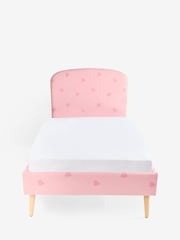 Tufted Heart Pink Kids Matson Upholstered Single Bed - Image 5 of 7