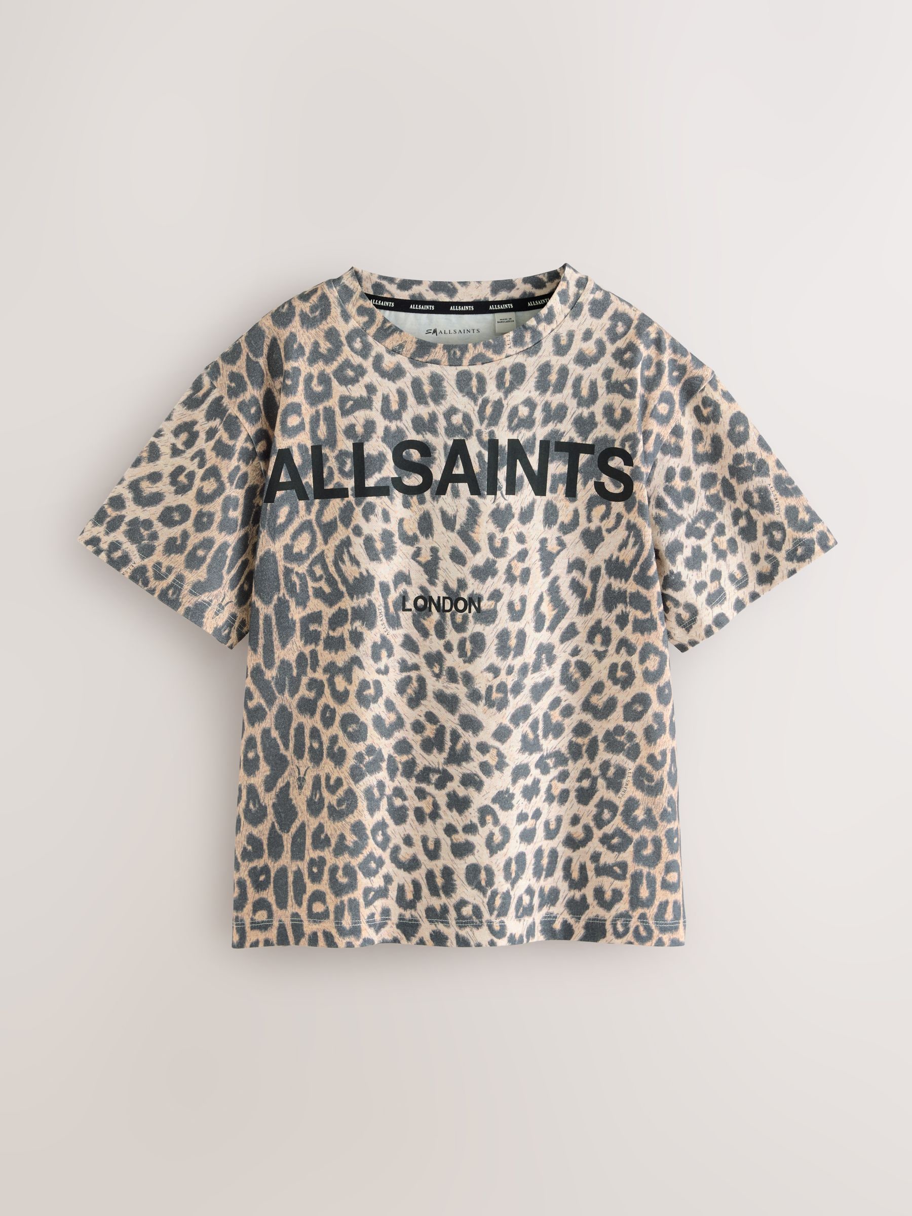 Buy smALLSAINTS Leopard/Black Oversized Girls Logo T-Shirts 3 Pack