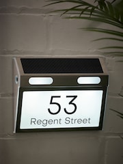 Personalised Solar House Sign Illuminated LED Door Number Plaque by Loveabode - Image 2 of 5