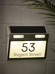 Personalised Solar House Sign Illuminated LED Door Number Plaque by Loveabode - Image 3 of 5
