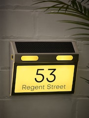 Personalised Solar House Sign Illuminated LED Door Number Plaque by Loveabode - Image 4 of 5
