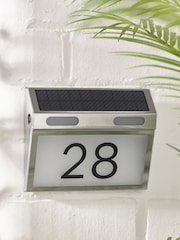 Personalised Solar Number House Sign Illuminated LED Door Number Plaque by Loveabode - Image 1 of 5