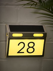 Personalised Solar Number House Sign Illuminated LED Door Number Plaque by Loveabode - Image 4 of 5