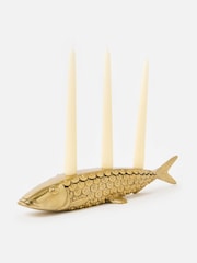 Oliver Bonas Gold Fish Table Candelabra - Image 2 of 6