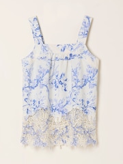 FatFace Fifi Ivory Vintage Bloom Cami Blouse - Image 6 of 6
