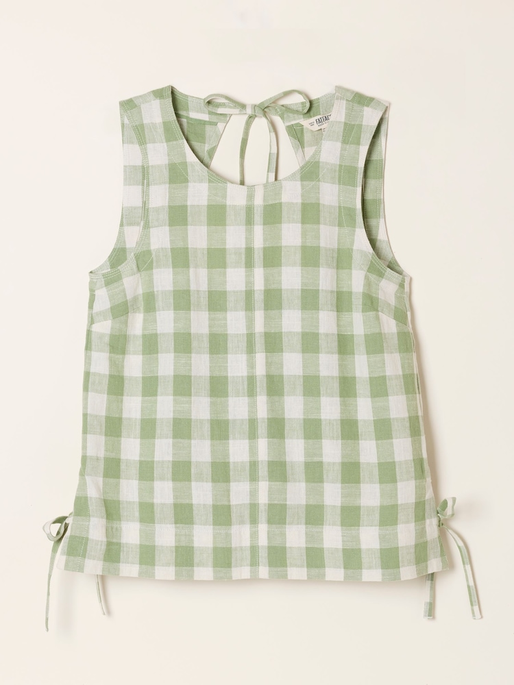 FatFace Darcy Green Gingham Blouse - Image 7 of 7 FatFace Darcy Green Gingham Blouse - Image 7 of 7