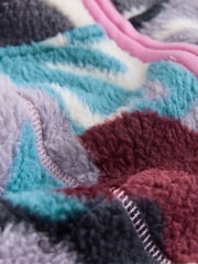 摘要 印花 - Active Borg 四分之一拉链夹克 - 9的图像8｝