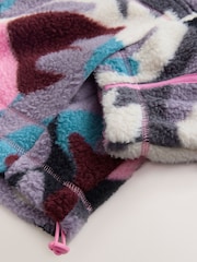 摘要 印花 - Active Borg 四分之一拉链夹克 - 9的图像9｝