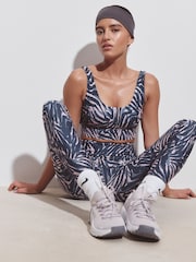 Վարդագույն զեբրա նախշ - Active Balance Scoop Back Sports Bra - Պատկեր 2 5-ից