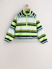 Green Stripe Active Borg Quarter Zip Jacket - Image 6 of 8