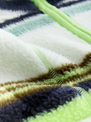 Green Stripe Active Borg Quarter Zip Jacket - Image 8 of 8