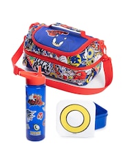 Vanilla Underground Blue Boys Sonic the Hedgehog Bottle and Snack Pot Lunch Bag - Image 1 of 6