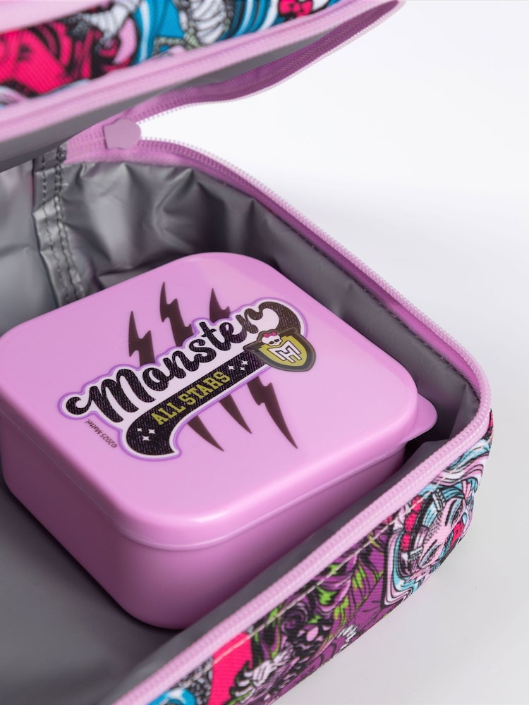 Vanilla Underground Purple Girls Monster High Bottle and Snack Pot  Lunch Bag - Image 6 of 6