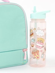 Vanilla Underground Green Girls Pusheen Multicoloured Lunch Bag Lunch Box and Bottle Set - Image 4 of 6