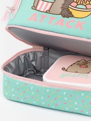 Vanilla Underground Green Girls Pusheen Multicoloured Lunch Bag Lunch Box and Bottle Set - Image 5 of 6