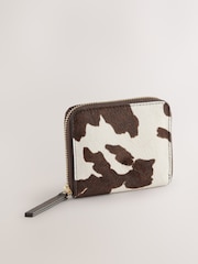 Estampado animal - Leather Cow Print Midi Purse - Imagen 1 de 5