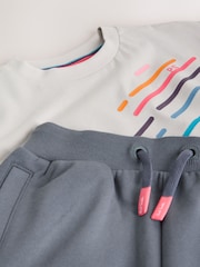 Pelēks - Paul Smith junioru tonālais T-krekls un šorti - Attēls 12 no 15